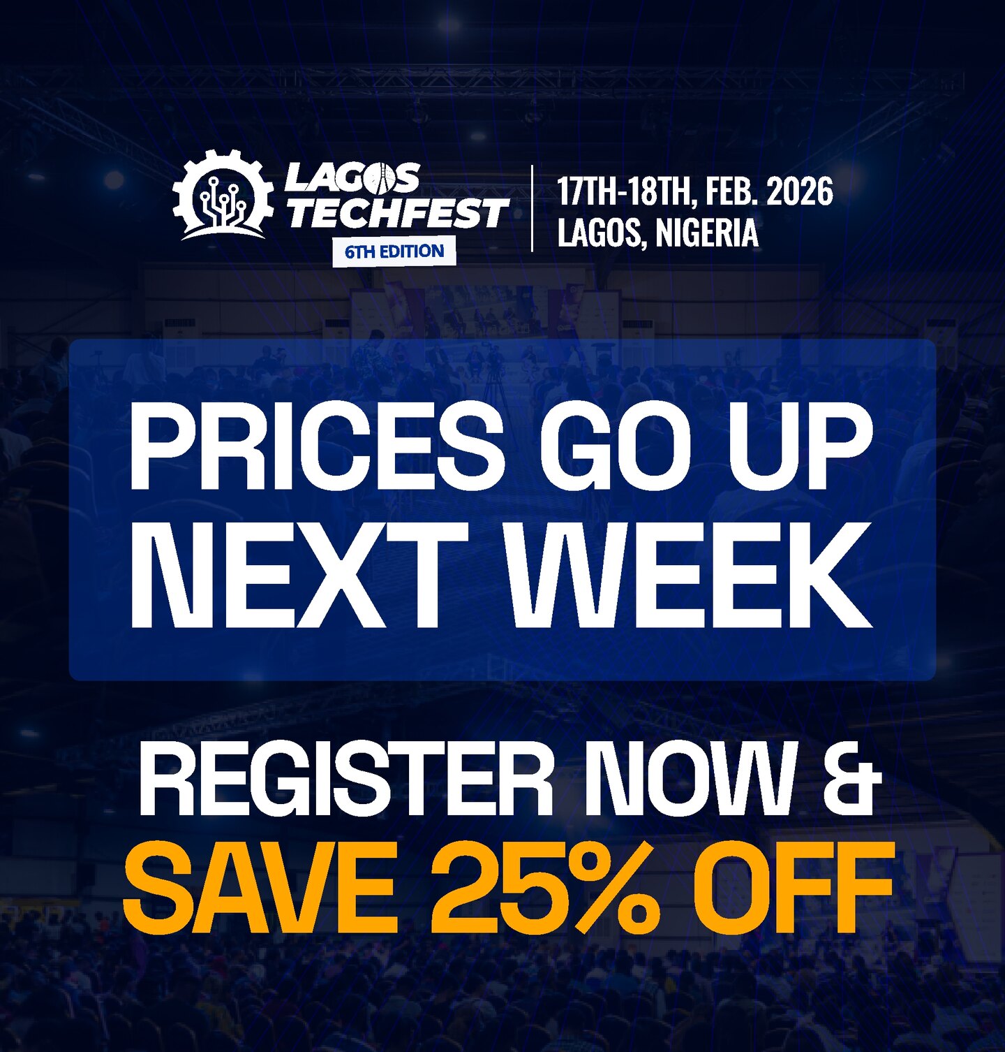 Prices going up tomorrow - Register now and save 50% off